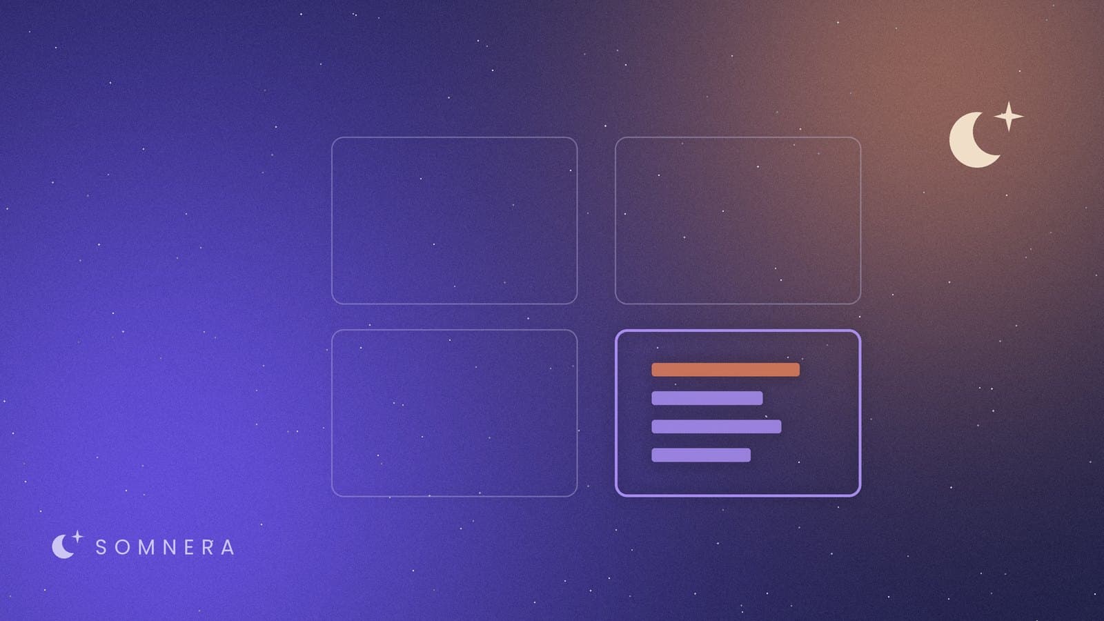 Four app tiles, with only one showing a structured daily program